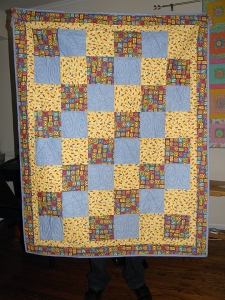 First Baby Quilt with Quilt Motion